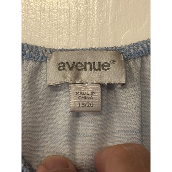 Avenue Light Blue Womens Shirt Skirt 18/20 Pre-Owned - Picture 11 of 16